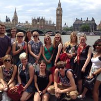 Students on the 2015 UK trip pose in front of Londons Big Ben. 