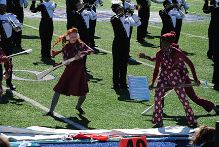 MVHS Color Guard performs during the 2016 season