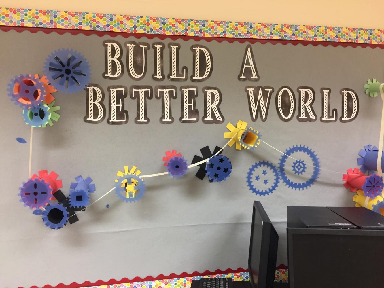 photo of bulletin board from elementary STEM classroom