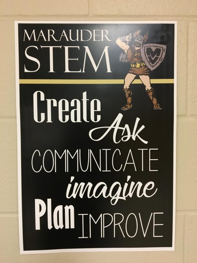 Poster about STEM at MV
