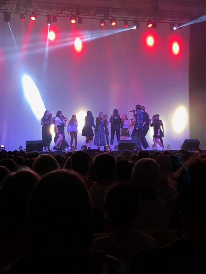 A cappella group performance