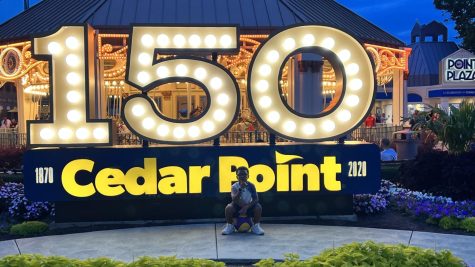 Cedar Point welcoming sign