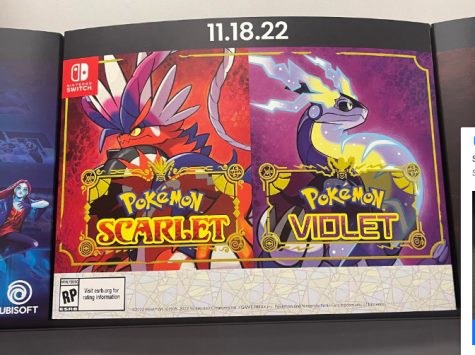 A colorful poster for Pokemon Scarlet and Violet
