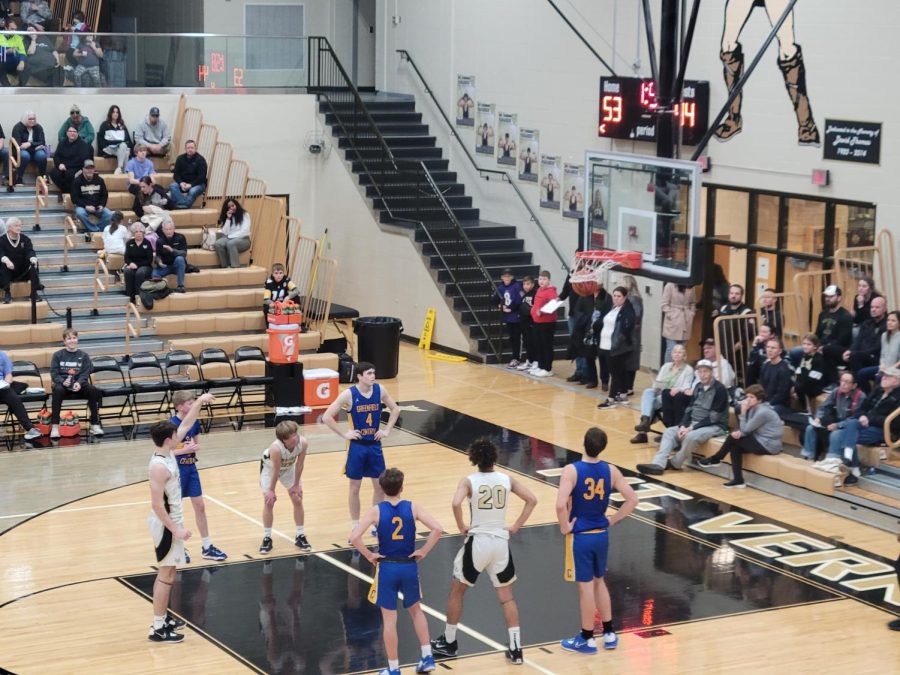 The Mt Vernon JV team made dunking look easy, effortlessly scoring free throws.
