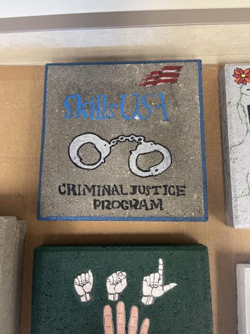 picture of the stone created by the criminal justice program. 
