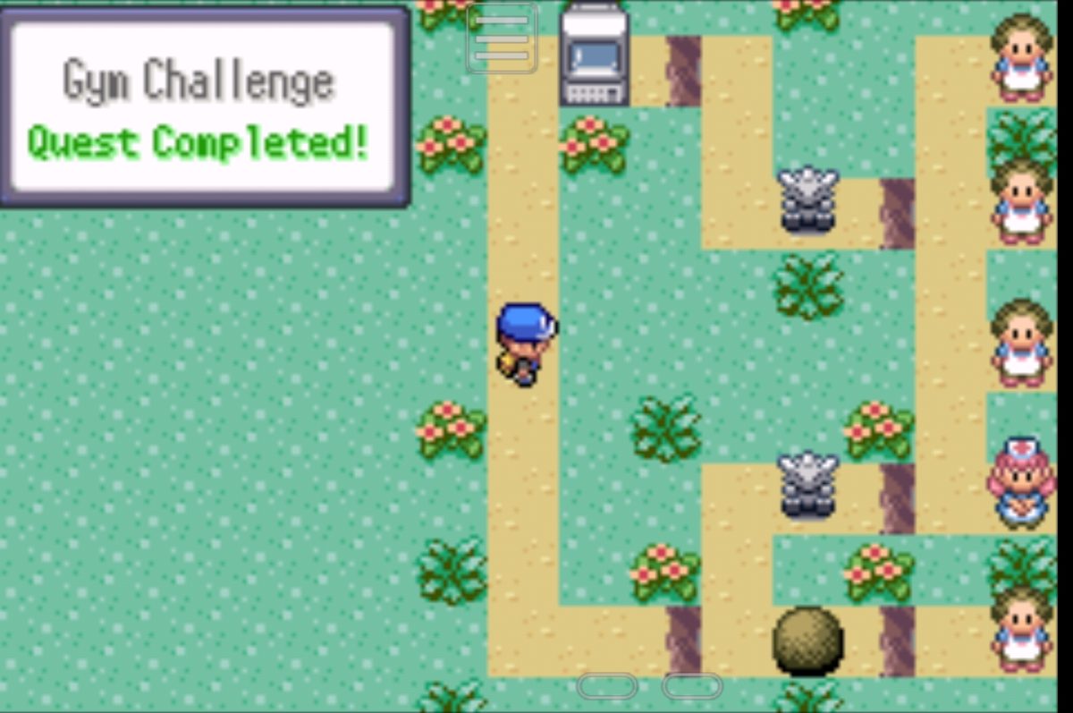 Each area in “Pokemon Emerald Rogue” is laid out in this branching structure.