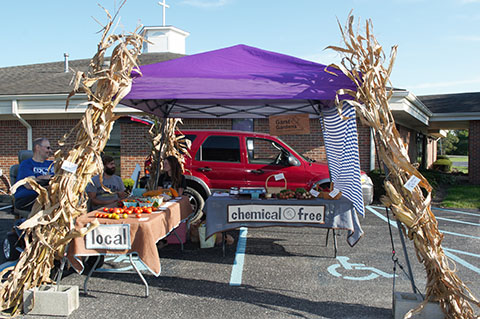 Garst Gardens also brought their chemical free locally grown produce to the market. 