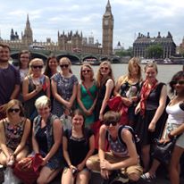 Students on the 2015 UK trip pose in front of London's Big Ben. 