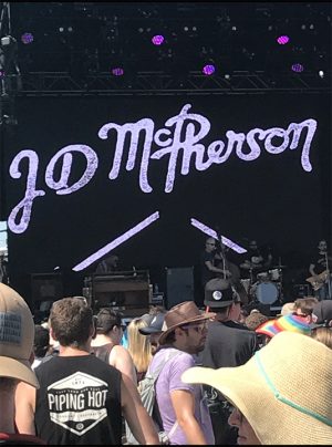 JD McPherson performing