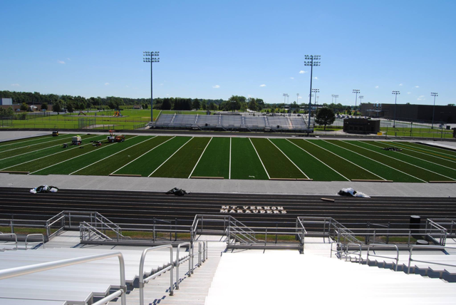 Empty football field