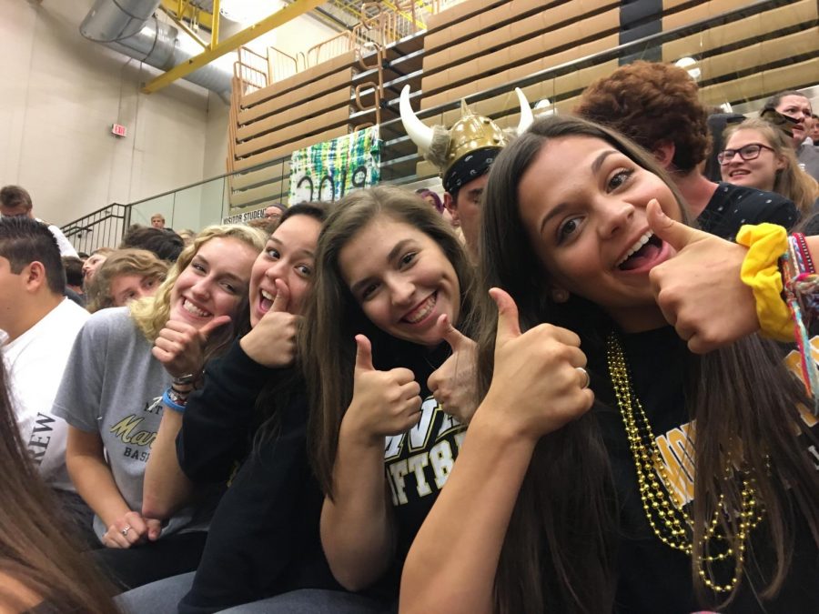 Students decked out in school spiritwear