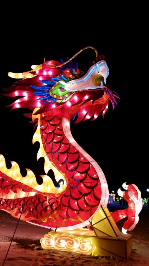 Dragon lantern at the festival