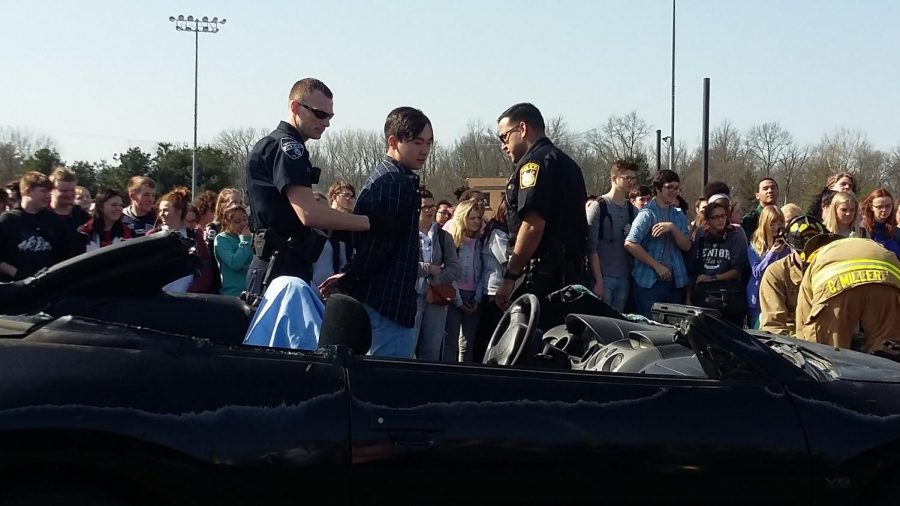 A student is arrested for the simulation.