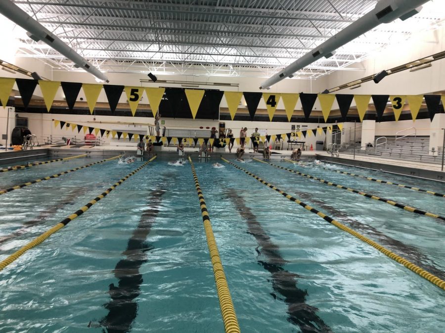 The swim team held a mock meet over the weekend