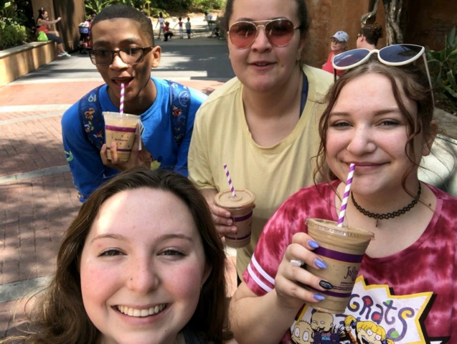 Donn Bigelow, Cayla Davis, Emme Longman, and Claire McClimon at Disney