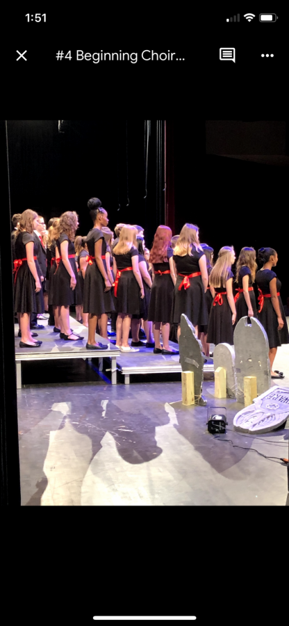 Beginning Choir Backstage View