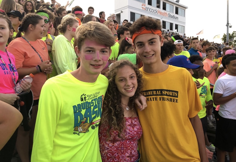 Senior Evan Rappe poses during an MV football game