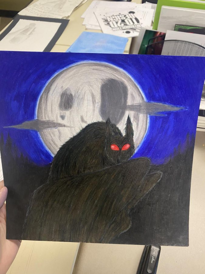 Mothman drawing