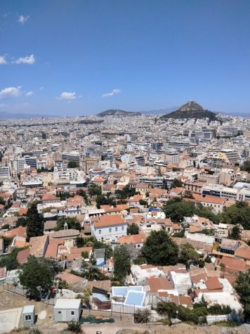 City of Athens from a hill top