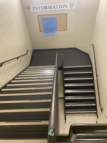 school stairs