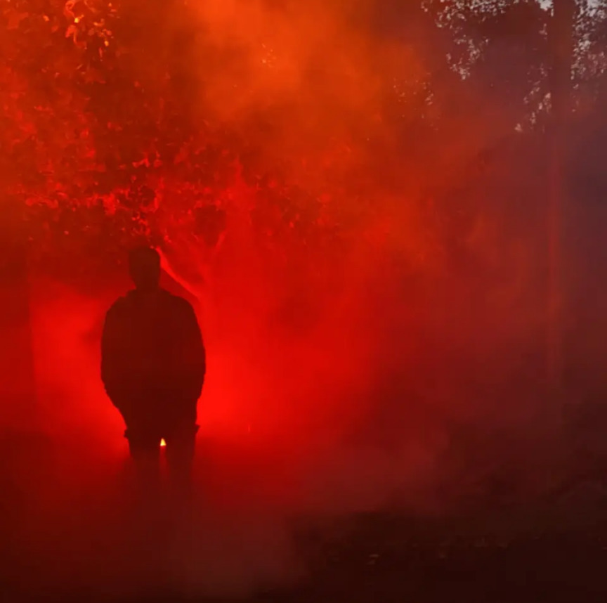 A lot of the park was covered in fog machines and red lights, creating a creepy atmosphere. I was genuinely terrified whenever a horrifying creature came lurking out of the fog. 
