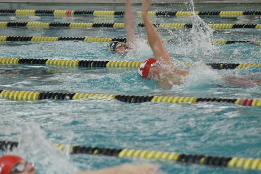 Backstroke event 2 heat 1. 
