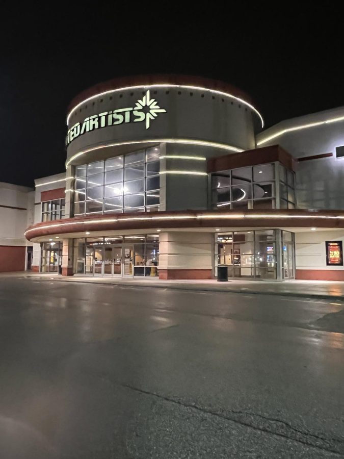 The outside view of the Regal Theater where I watched “Puss in Boots: The Last Wish.”
