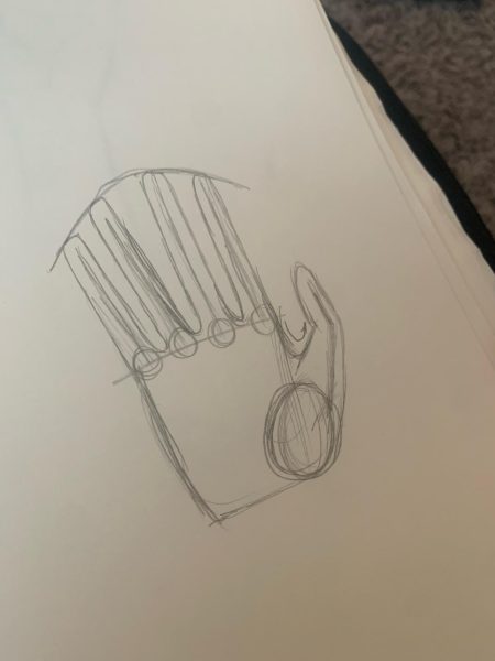 Premium Vector | Hand points vector hand drawn sketch