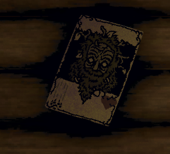 Leshy, sealed away into a card at the end of act one.
