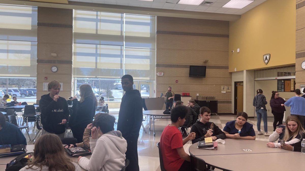 Students were given their tickets right before SRT. They then started to head down to the cafeteria and get their icy treat.
