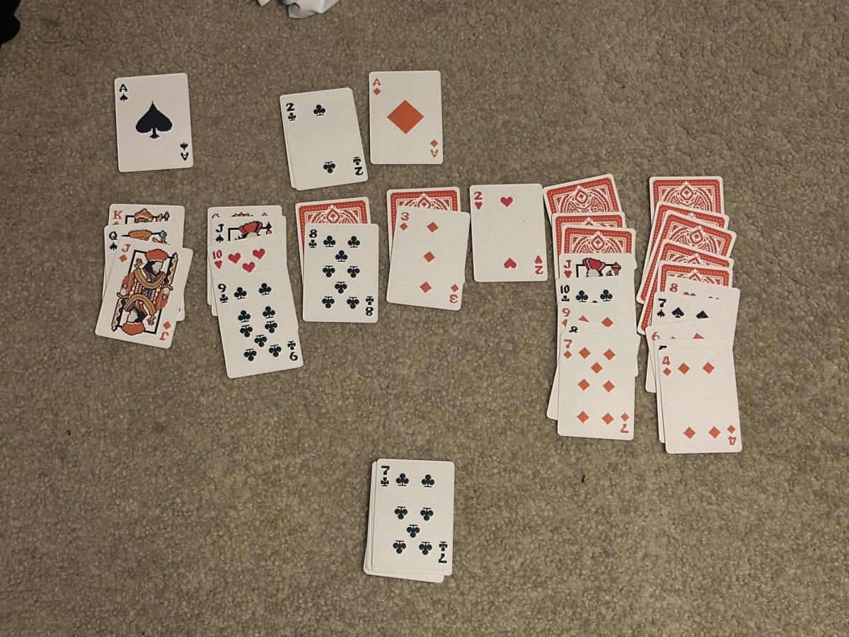 A pretty good game of Solitaire that I eventually lost.